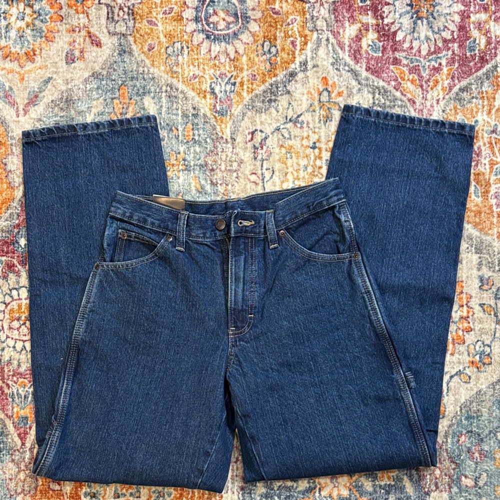 Dickies Men's Relaxed Fit Dark Blue Jeans - Picture 4 of 5